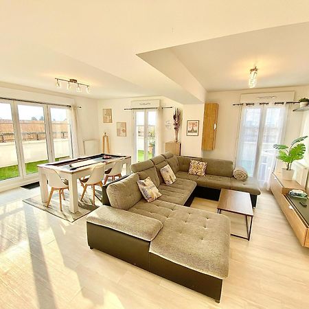 Ferienwohnung Le Prestige Terrasse-Cocon Familial Cosy, Billard & Jacuzzi Avec Vue Sur Paris Le Blanc-Mesnil Exterior foto